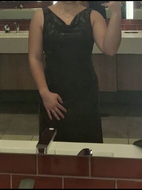 Sleeveless Cowl Neck Dress